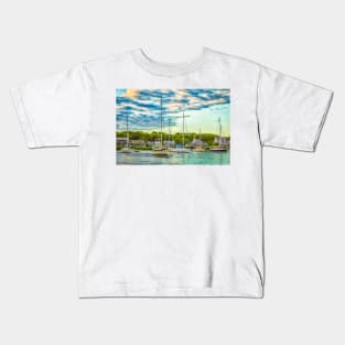 Falmouth Harbor Cape Cod Kids T-Shirt